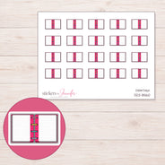 DDZ-8560 planner sticker sheet with enlarged sticker detail