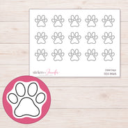 DDZ-8565 planner sticker sheet with enlarged sticker detail