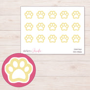 DDZ-8566 planner sticker sheet with enlarged sticker detail