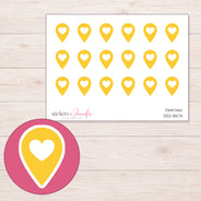 DDZ-8574 planner sticker sheet with enlarged sticker detail