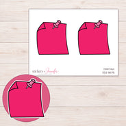 DDZ-8575 planner sticker sheet with enlarged sticker detail