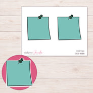 DDZ-8588 planner sticker sheet with enlarged sticker detail