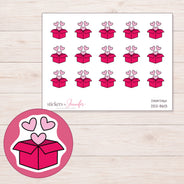DDZ-8613 planner sticker sheet with enlarged sticker detail