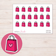 DDZ-8614 planner sticker sheet with enlarged sticker detail