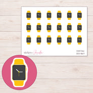DDZ-8617 planner sticker sheet with enlarged sticker detail