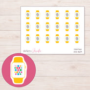 DDZ-8619 planner sticker sheet with enlarged sticker detail