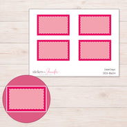 DDZ-8624 planner sticker sheet with enlarged sticker detail