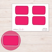 DDZ-8628 planner sticker sheet with enlarged sticker detail