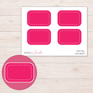 DDZ-8629 planner sticker sheet with enlarged sticker detail