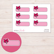 DDZ-8630 planner sticker sheet with enlarged sticker detail