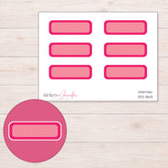 DDZ-8631 planner sticker sheet with enlarged sticker detail