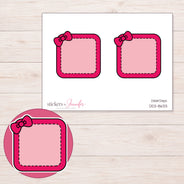 DDZ-8633 planner sticker sheet with enlarged sticker detail