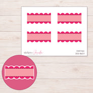 DDZ-8637 planner sticker sheet with enlarged sticker detail