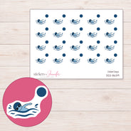 DDZ-8639 planner sticker sheet with enlarged sticker detail
