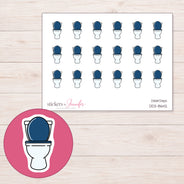 DDZ-8642 planner sticker sheet with enlarged sticker detail