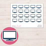 DDZ-8644 planner sticker sheet with enlarged sticker detail