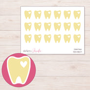 DDZ-8647 planner sticker sheet with enlarged sticker detail