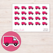 DDZ-8657 planner sticker sheet with enlarged sticker detail