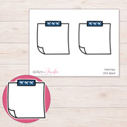 DDZ-8663 planner sticker sheet with enlarged sticker detail
