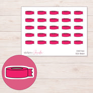 DDZ-8664 planner sticker sheet with enlarged sticker detail