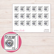 DDZ-8672 planner sticker sheet with enlarged sticker detail
