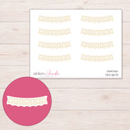 DDZ-8673 planner sticker sheet with enlarged sticker detail