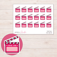 DDZ-8678 planner sticker sheet with enlarged sticker detail