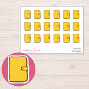 DDZ-8684 planner sticker sheet with enlarged sticker detail