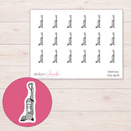 DDZ-8691 planner sticker sheet with enlarged sticker detail