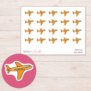 DDZ-8693 planner sticker sheet with enlarged sticker detail