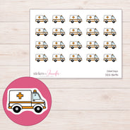 DDZ-8694 planner sticker sheet with enlarged sticker detail