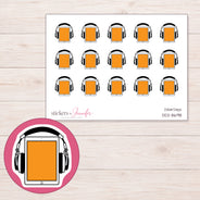 DDZ-8698 planner sticker sheet with enlarged sticker detail