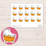 DDZ-8711 planner sticker sheet with enlarged sticker detail