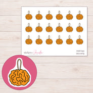 DDZ-8712 planner sticker sheet with enlarged sticker detail