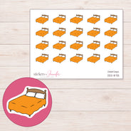 DDZ-8713 planner sticker sheet with enlarged sticker detail