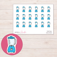 DDZ-8720 planner sticker sheet with enlarged sticker detail