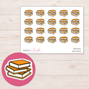 DDZ-8723 planner sticker sheet with enlarged sticker detail