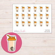 DDZ-8725 planner sticker sheet with enlarged sticker detail