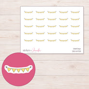 DDZ-8733 planner sticker sheet with enlarged sticker detail