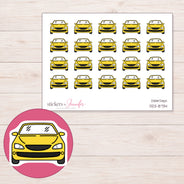 DDZ-8734 planner sticker sheet with enlarged sticker detail