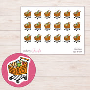 DDZ-8739 planner sticker sheet with enlarged sticker detail