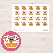 DDZ-8742 planner sticker sheet with enlarged sticker detail