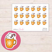 DDZ-8744 planner sticker sheet with enlarged sticker detail