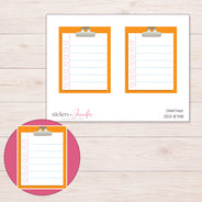 DDZ-8748 planner sticker sheet with enlarged sticker detail