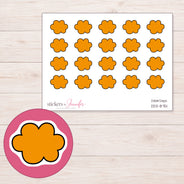 DDZ-8751 planner sticker sheet with enlarged sticker detail