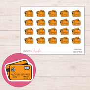 DDZ-8755 planner sticker sheet with enlarged sticker detail