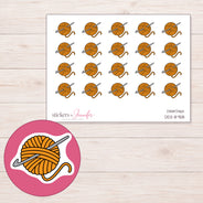DDZ-8758 planner sticker sheet with enlarged sticker detail