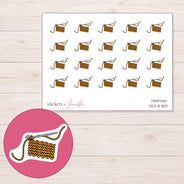 DDZ-8759 planner sticker sheet with enlarged sticker detail