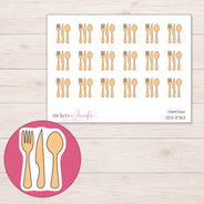 DDZ-8763 planner sticker sheet with enlarged sticker detail