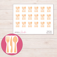 DDZ-8764 planner sticker sheet with enlarged sticker detail